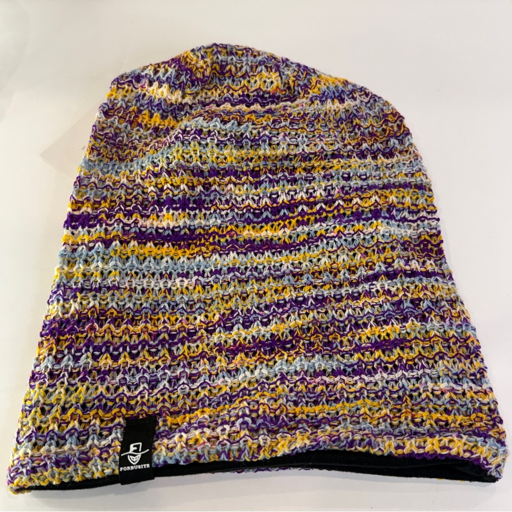 🆕 FORBUSITE Multicolor Winter ❄️ Knit Beanie Hat – Unisex Slouch Style 🆕